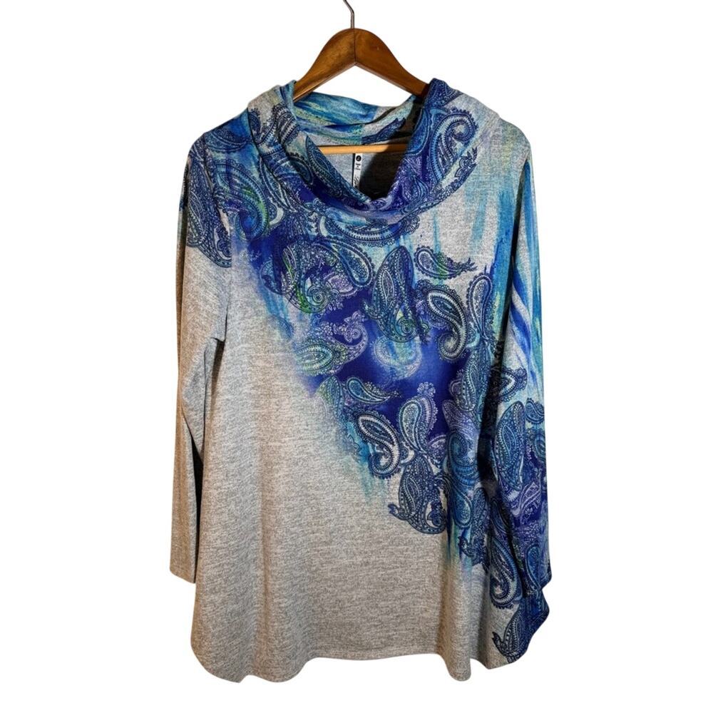 Leo & Nicole Vibrant Blue and Subtle Gray Apparel
